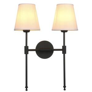 PERMO Classic Rustic Double Sconce 2-Lights Wall Sconce Lighting Fixture